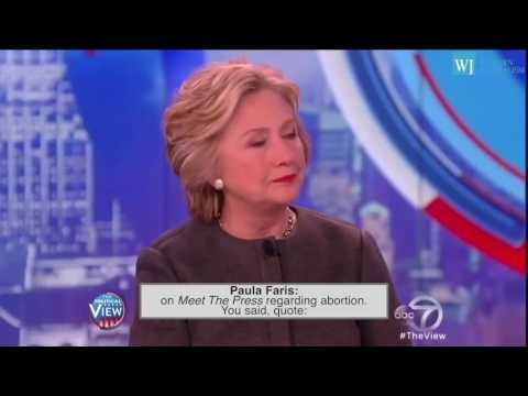 Hillary Clinton OK With Abortion Day Before Birth!SICKENING.