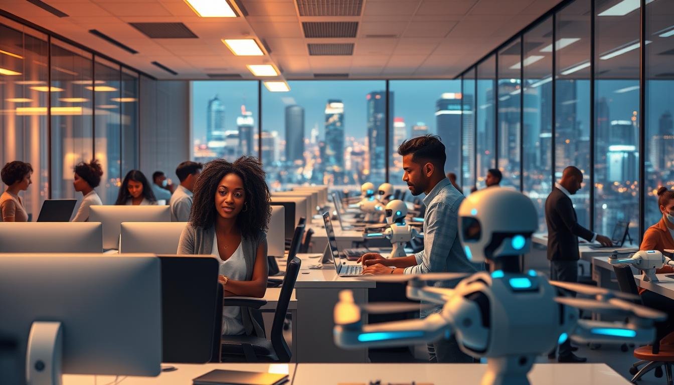 AI-dominant office environment