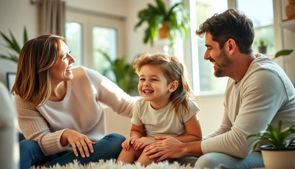 Family bonding in joyful living Family bonding in joyful living